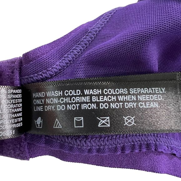 Natori Hidden Glamour Contour Underwire Bra in Deep Purple Size 32DD NEW! - Picture 8 of 10